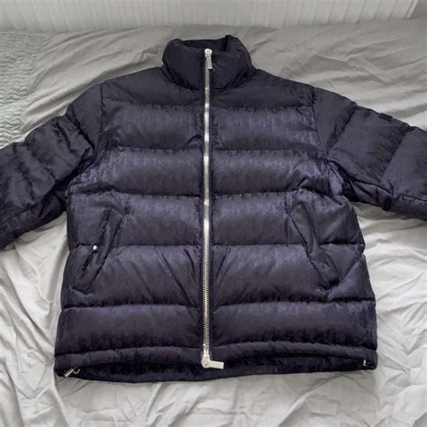 dior puffer navy|christian dior puffer jacket black.